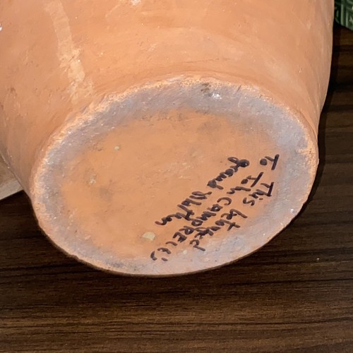 Vintage Pitcher Large Earthenware Terracotta Devon Pitcher Water Jug w/ Handle - Picture 10 of 12