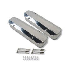 For Pontiac 326 350 389 400 421 455 Fabricated Aluminum Polished Valve Covers