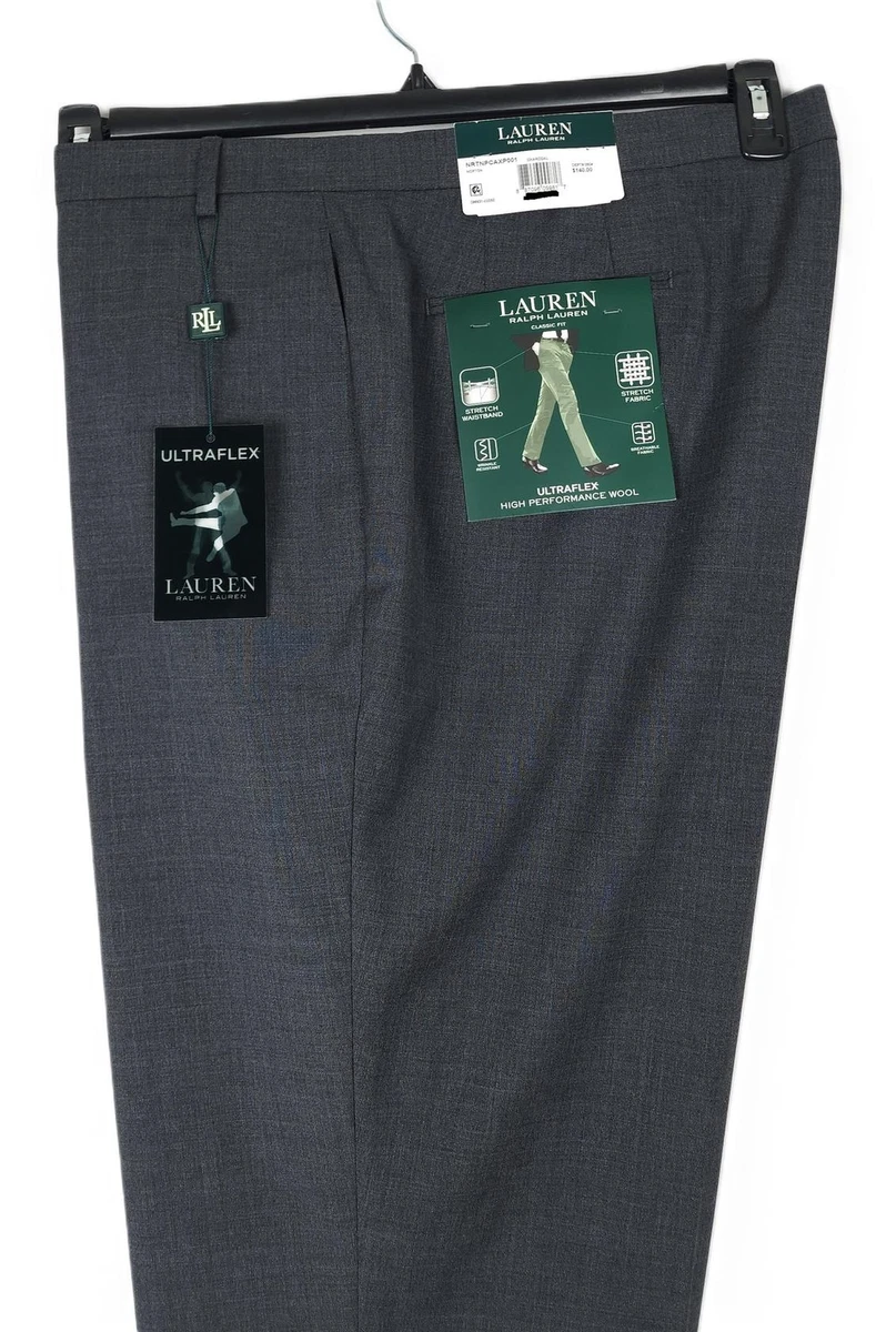 Pantaloni Lauren Ralph Lauren Uomo Classic Fit - Grigio Micro Gabbiano - 34x29