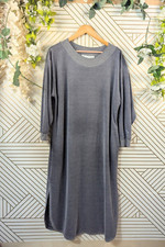 Vintage Christian Dior Nightgown Saks Fifth Avenue Terry Cloth Sleep Dress MED