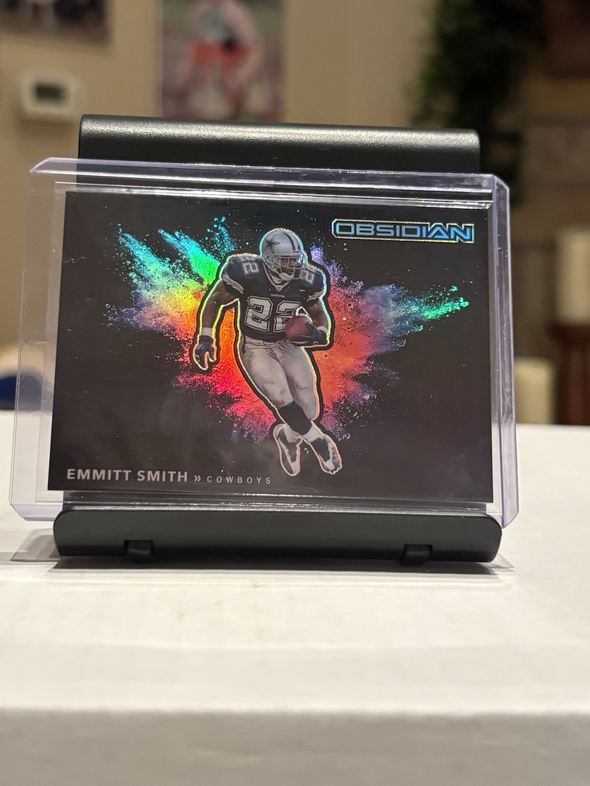 2021 Panini Obsidian Emmitt Smith Black Color Blast