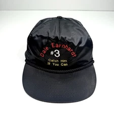 Vintage Dale Earnhardt #3Racing Snapback Hat Cap - Vinyl  "Catch Him If You Can"
