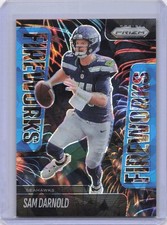 2025 Panini Prizm Sam Darnold Blue Ice /99 Seahawks 182