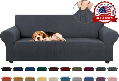 Fundas de sofá universales con parte inferior elástica, mascotas para perros y g