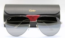 CARTIER Santos Dumont Screw Silver Pilot Sung...