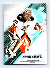 #36 2024-25 Upper Deck Credentials ^ John Gibson Anaheim Ducks