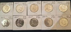 KENNEDY HALVES~MIX~ P&D~40% SILVER~ABOUT UNCIRCULATED~LOT of 10~BEAUTIFUL COINS!