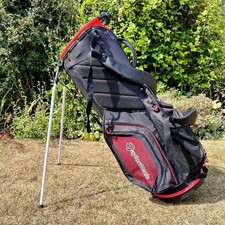 Taylormade Pro 6 Way Golf Stand Bag With Legs Black & Red