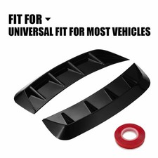 Fender Vent Side Wing Cover Universal Black Glossy for 2PCS Car Accessories ABS