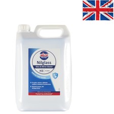 5L Nilglass Professional H3 Cleaner - Unscented, Streak-Free for Glass & Mirrors 8.00 per litre