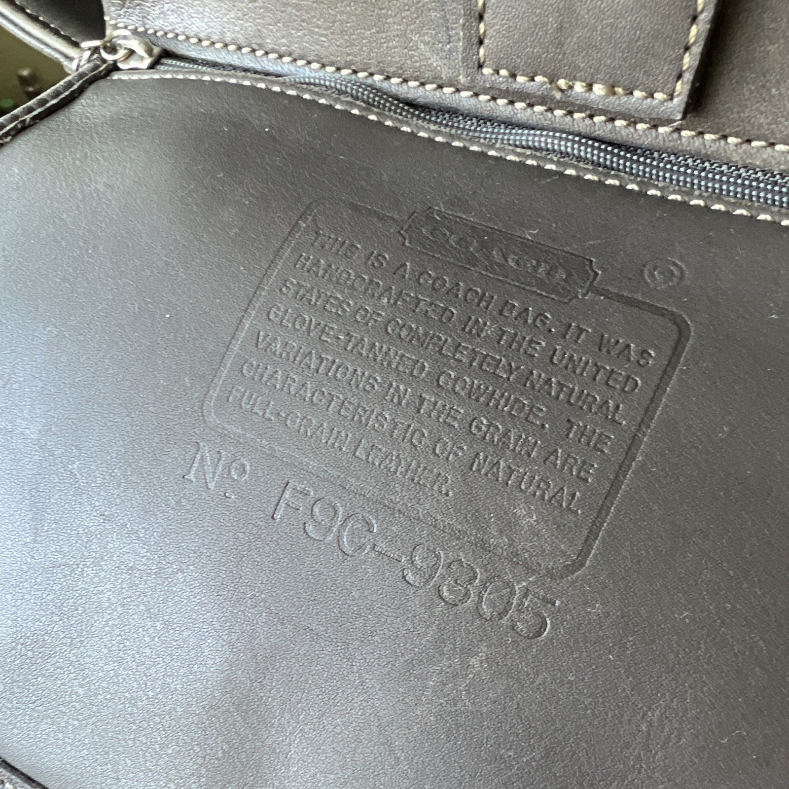 Vintage Coach Bleeker Bucket Tote Bag Grey F9C-9305 - Gem