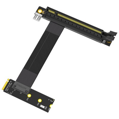 Riser-Kabel M.2 NVME auf PCIE X16 Adapter Grafik-Verlängerungskabel 90 Grad5601