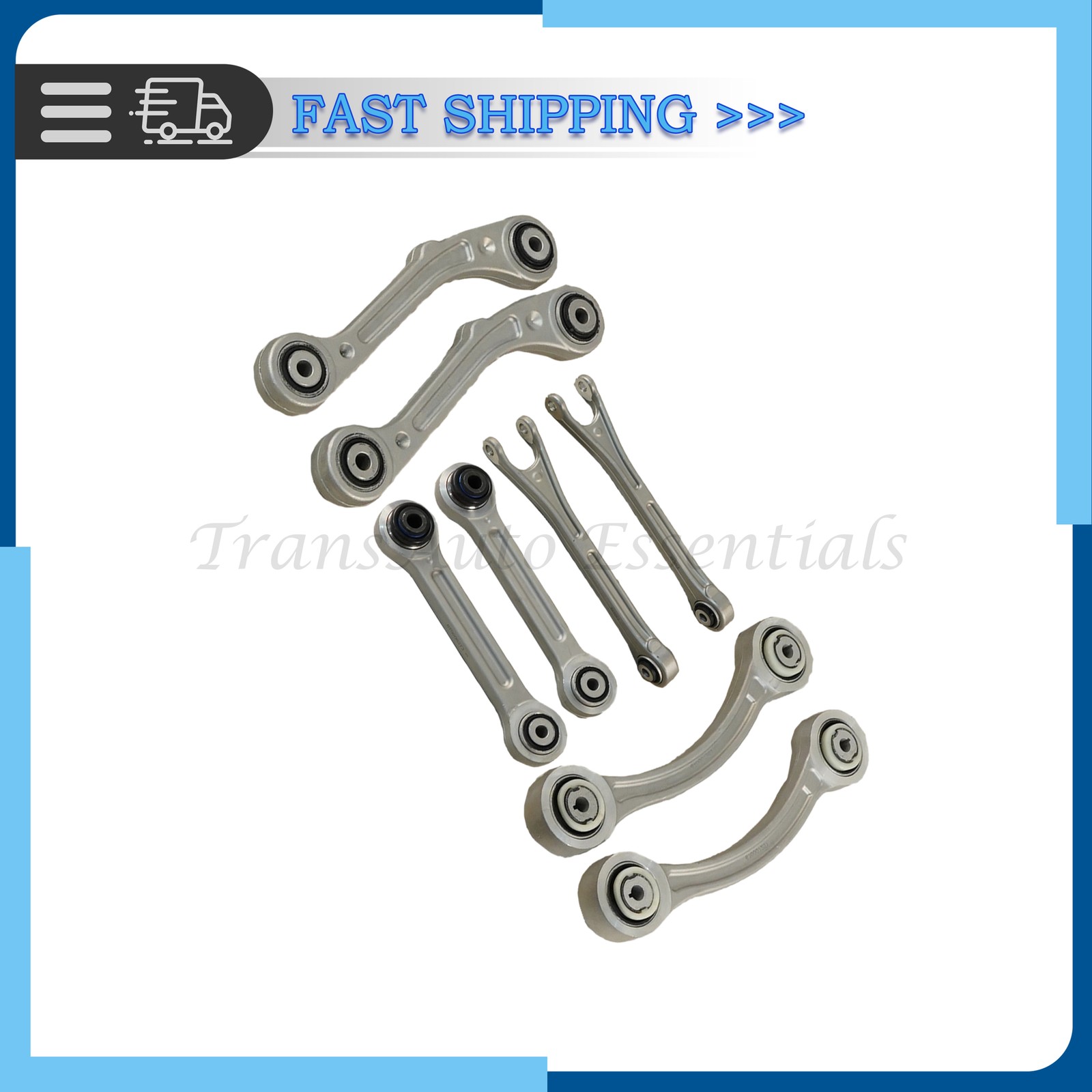 8PCS Rear Suspension Control Arm Set For Maserati Ghibli Quattroporte 14-16