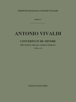 Concerto d-minor RV 541 | Per Violino e Organo F.Xii-19 -Tomo 95 | Vivaldi