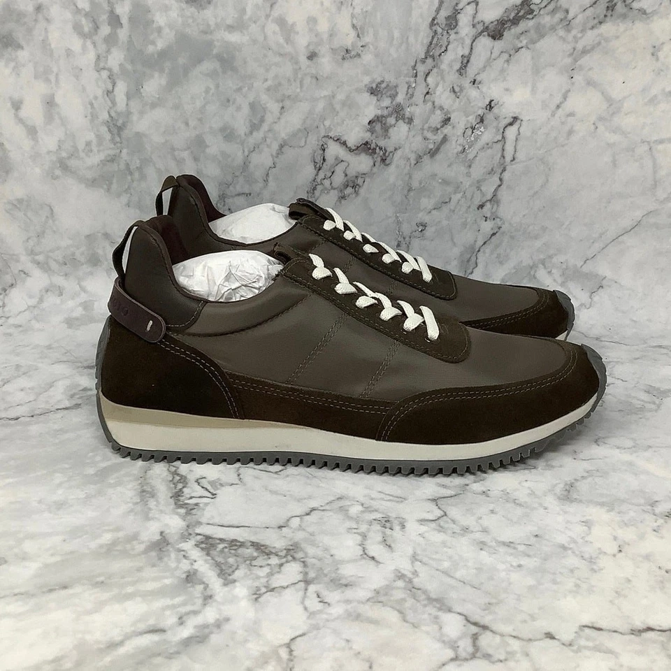 Vince Camuto Size 9 M Morel Coffee Maarten Leather Sneakers Shoes Lace Up P1-38 - Image 3 of 4