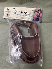 Peregrine Field Gear Quick-Shot, Shotgun & Rifle Holder, Brown Leather NOS