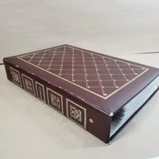 Vintage Postcard Album Binder Holds 60+ Pages Leather Look Collectors Storage