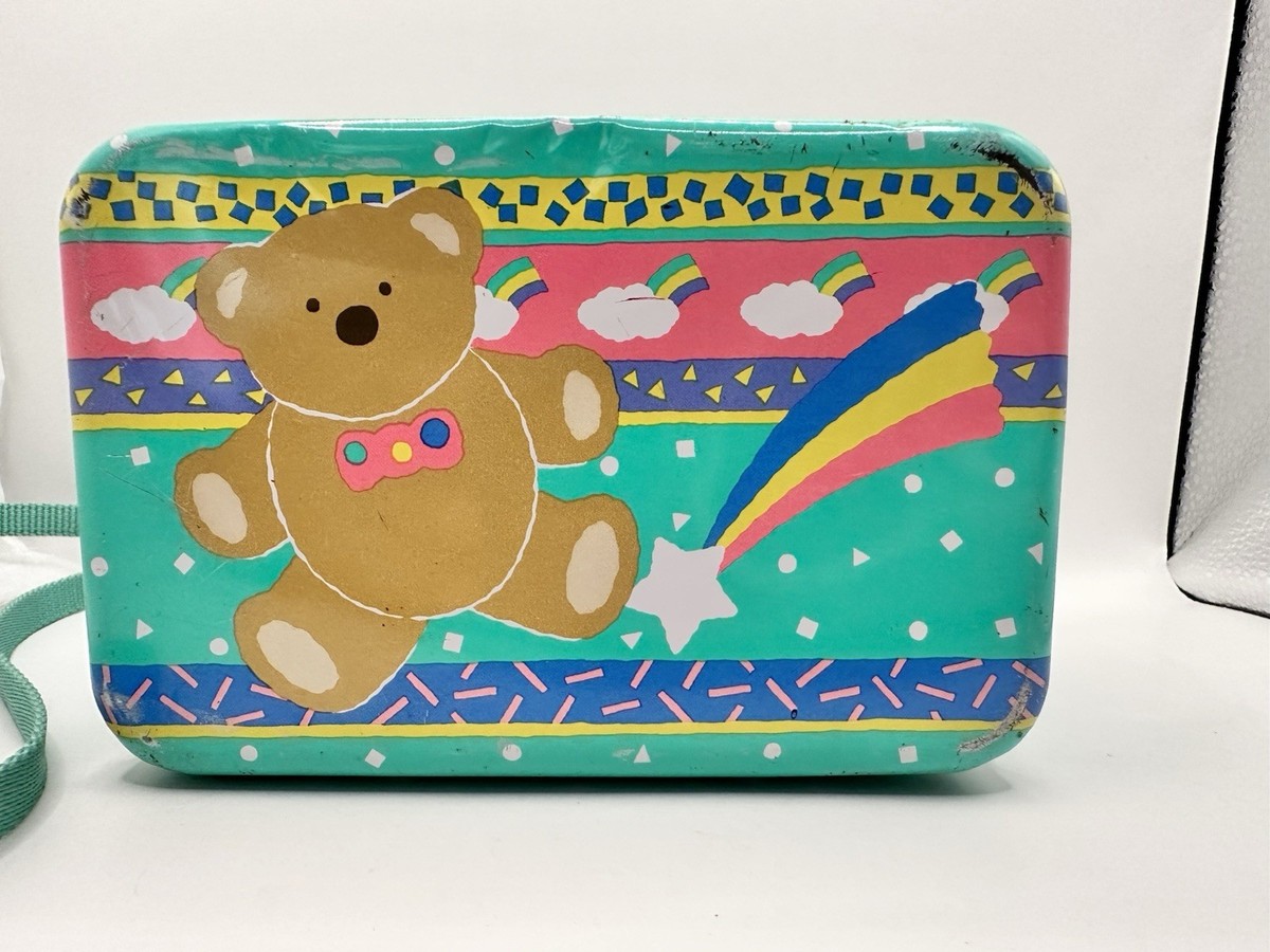 Vintage Sanrio Tin Case Bear Rainbow Japan 1985 1987 Lunch Box | eBay