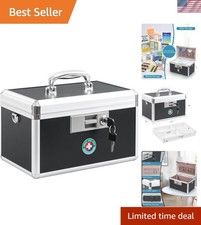 Multi-Purpose Medication Storage Box, Secure Key Lock Design for Home Outdoor