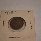 1913-D Lincoln Wheat Small Cent Fine BN Bronze Business Strike Denver