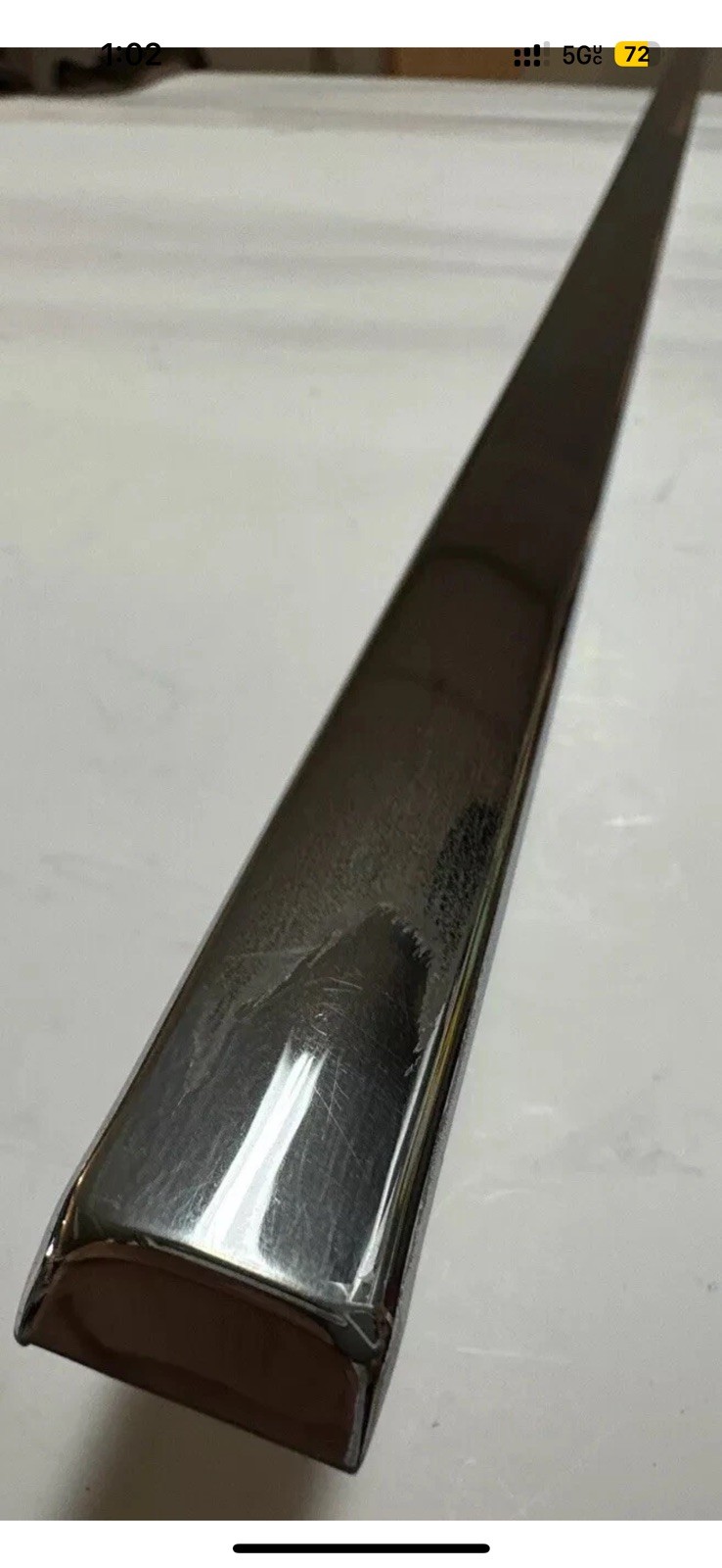 Rolls Royce Silver Spur, Spirit, Bentley Mulsanne Center Hood/Bonnet Chrome Trim