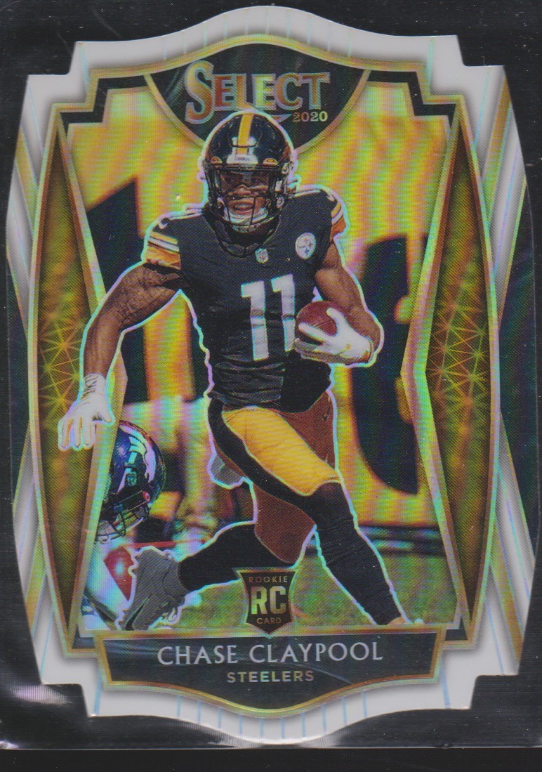 2020 Panini Select #170 Chase Claypool White Prizm Die Cut