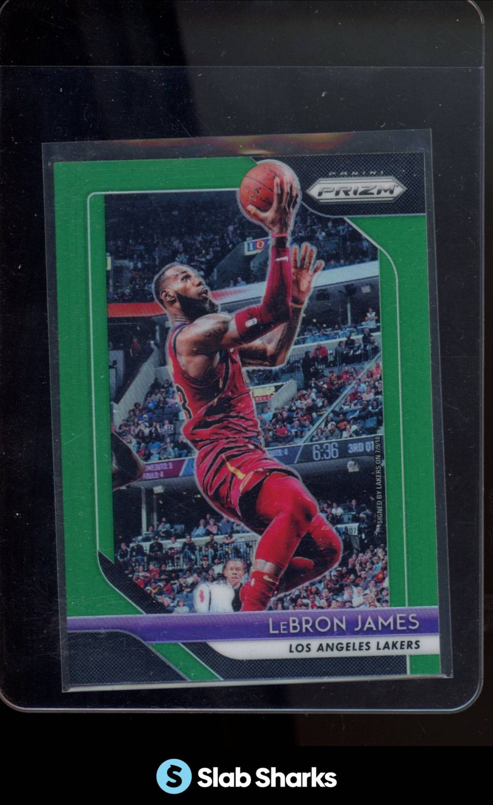 2018 PANINI PRIZM #6 LEBRON JAMES PRIZMS GREEN