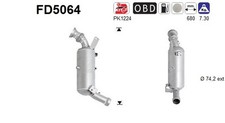 AS DPF Rußpartikelfilter Dieselpartikelfilter FD5064 Cordierit für MERCEDES W204