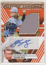 2020 Elite Extra Edition Future Threads Signatures Orange /75 Shane Baz Auto uk2