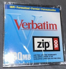 Verbatim Zip Disk 100MB New Sealed IBM Formatted