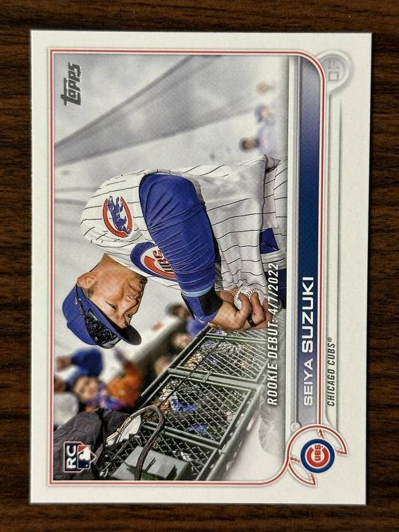 2022 Topps Update Baseball Seiya Suzuki Cubs Base RC Rookie Debut US259