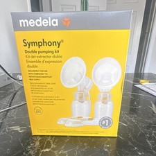 Medela Symphony Double Pumping Kit Clear Yellow Breast Pump Parts,