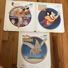 Disney Cartoon Parade RCA SelectaVision VideoDiscs Mickey Mouse, Dumbo Lot