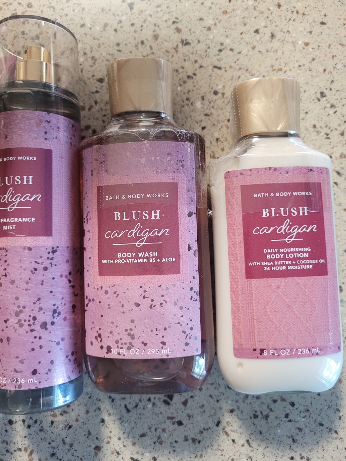 Bath & Body Works Blush Cardigan Body Cream, Fragrance Mist, Body Wash & Lotion 