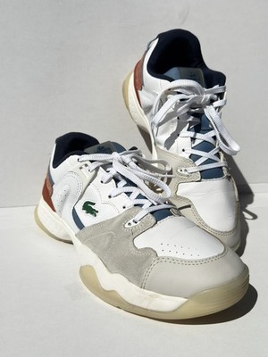 Original Lacoste T-Point Weiß Leder Sneaker   Gr. 44   Sehr guter Zustand