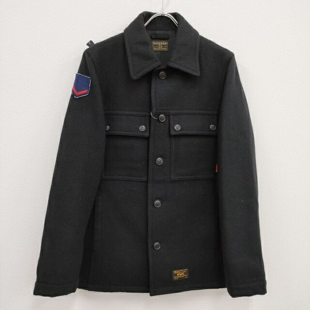 WTAPS 22LTDTJKM05 CPO JK Jacket Wool Melton Size 2 Black Men WTAPS 22LTDTJKM05 CPO JK Jacket Wool Melton Size 2 Black Men