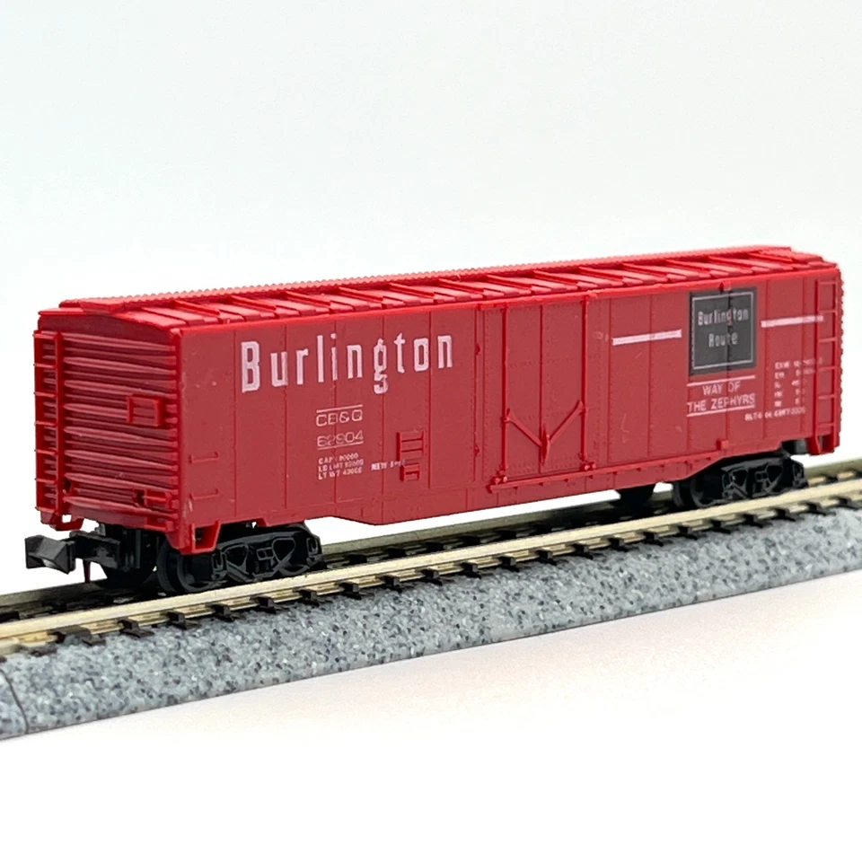 Model Power Lima N Scale 7013 Burlington Route 50ft Plug Door Boxcar CB&Q 62904 - Image 4 of 4