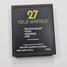 Target Fun (Atari 2600) Cartridge Sears Tele-Games Yellow Label (A38) image