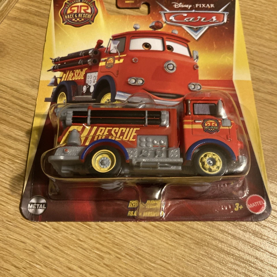 2025 DISNEY PIXAR CARS RACE & RESCUE SARGE & RED the FIRE TRUCK - Image 2 of 4