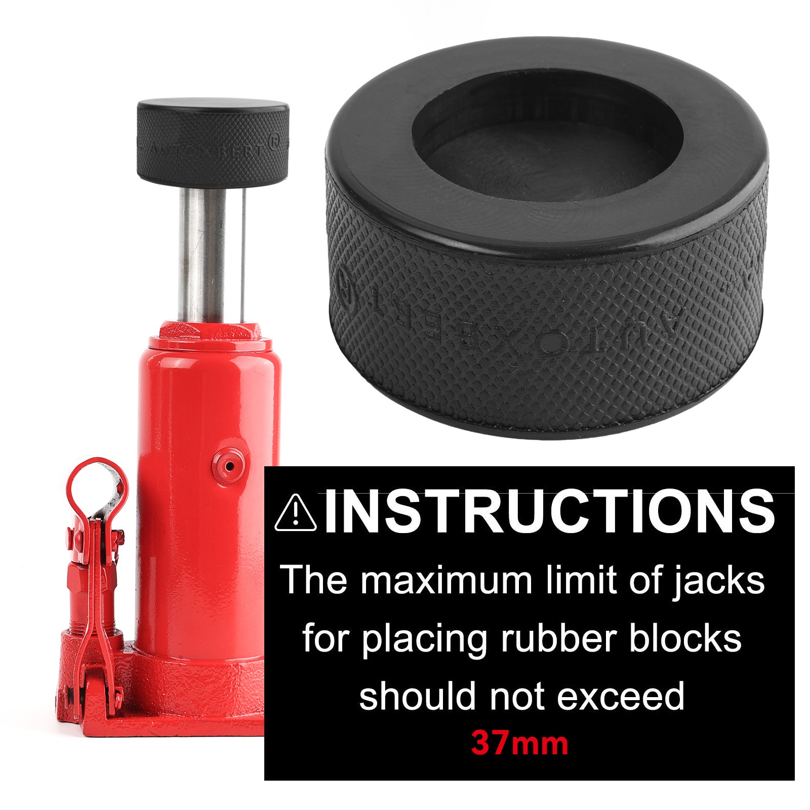 Rubber For 10 Ton Bottle Jacks Pad Bottle Jack Pad With 37mm Hole Jacking Point