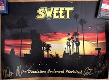 The Sweet - Desolation Boulevard Revisited Poster - Unterschrieben / Signed