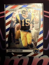 2024 Panini Prizm - Vince Ferragamo #174 Red White & Blue Prizm Rams