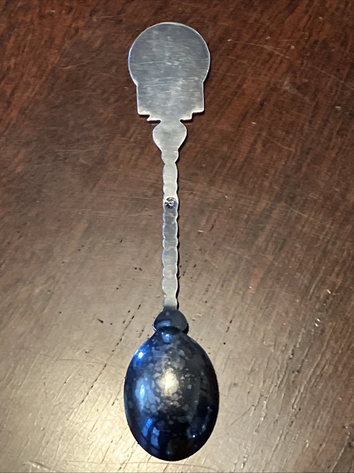 Cuchara moderna de mediados de siglo de plata de ley, 14,9 g, probada, región vinícola de California Foto 2 de 4