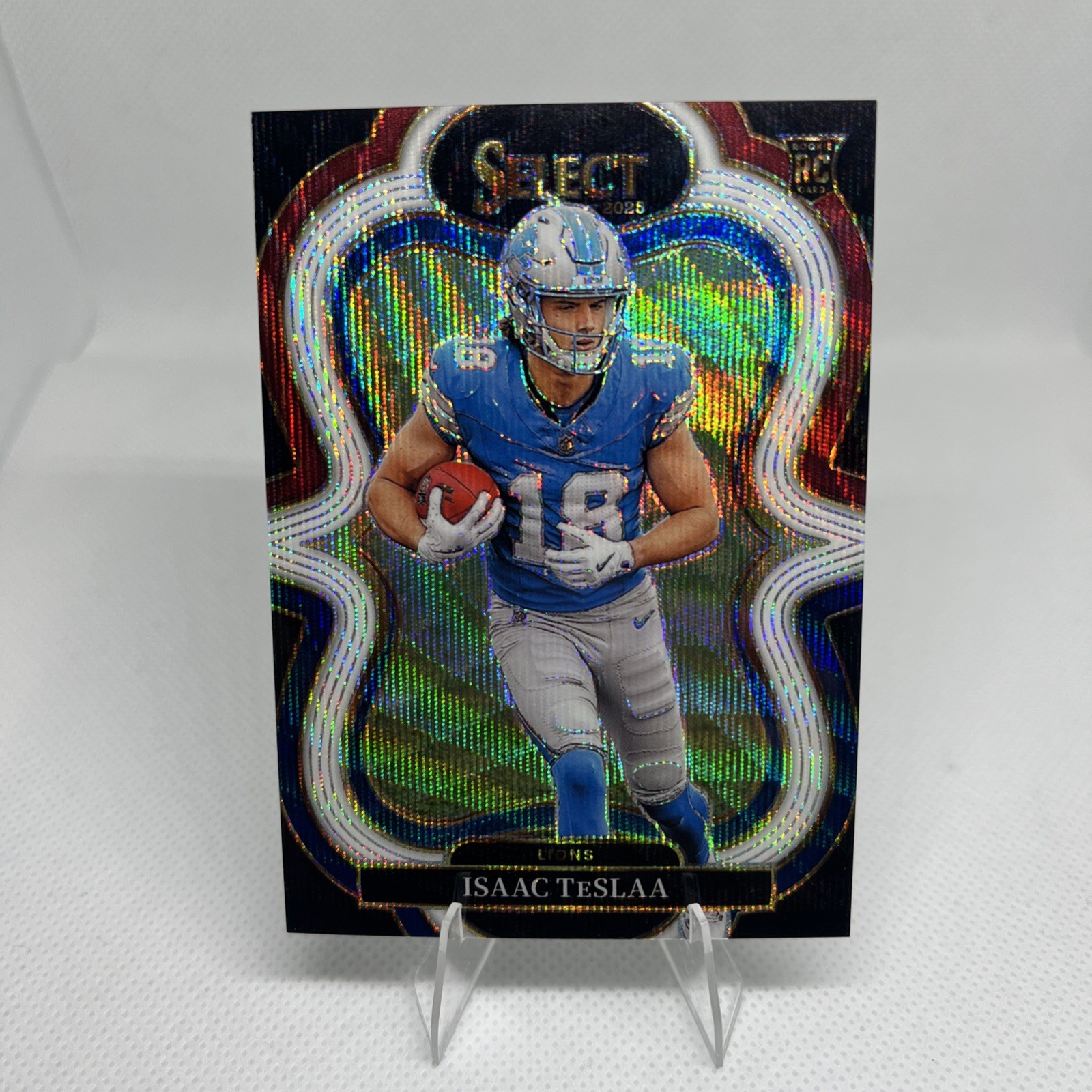 2025 Panini Select - Suite Level Isaac Teslaa #370 Tri-Color Prizm /199 (RC)
