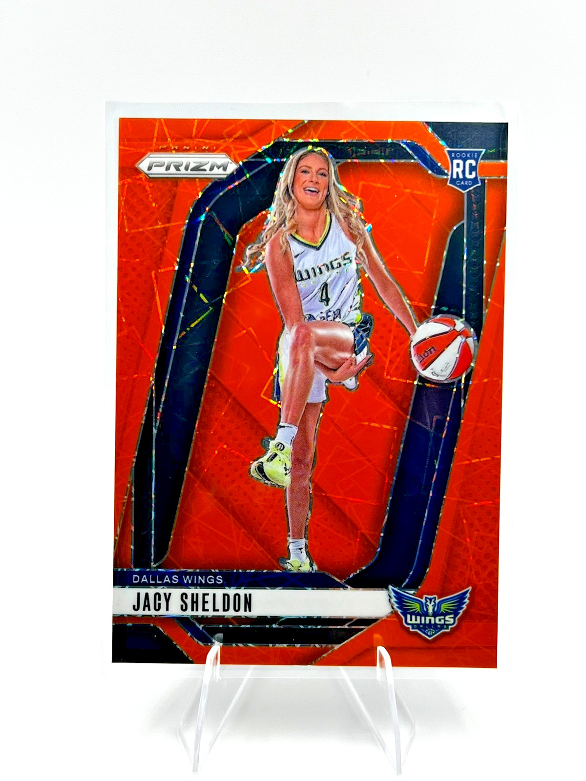 2024 Panini Prizm WNBA - Jacy Sheldon #141 Orange Velocity Prizm (RC)