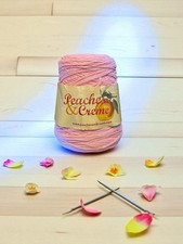 Peaches  Creme Cone 4 Medium Cotton Yarn, Country Pink 14oz/400g