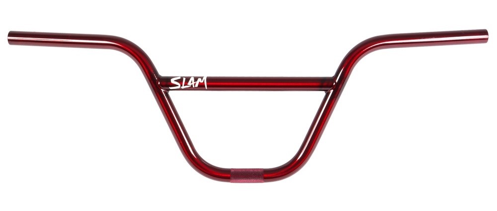 S&M BMX SLAM BARS HANDLEBAR TRANS RED 4130 CHROMOLY 8