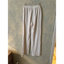 Alo Yoga Women's Ivory Waffle Knit Wide Leg Lounge Pants Size