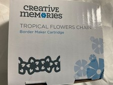 Creative Memories Tropical Flowers Chain Border Maker Cartridge Punch BMC 2025