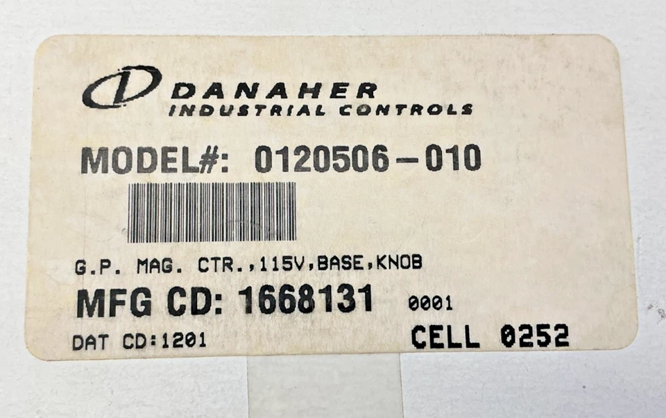 New Danaher Controls Veeder-Root 120506-010 Counter 6W 115VAC 60HZ 0120506-010 - Image 4 of 4